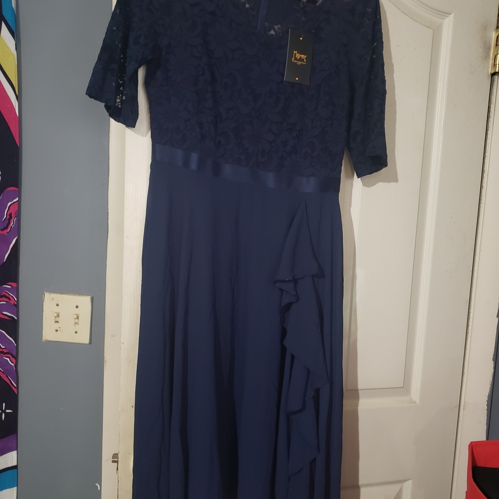Beautiful Fit And Flare Gown with Ruffles